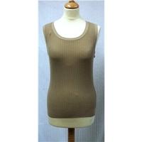 hobbs size 14 beige ribbed summer top vest hobbs size 14 beige vest