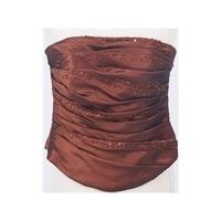 House of Nicholas size 16 copper brown bustier