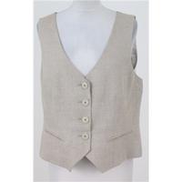 Hobbs, size 16 oatmeal linen waistcoat