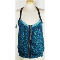 Hooch - size 14 - turquoise/black - strappy top
