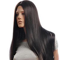 Hot Models in Europe and America Carved High-quality Synthetic Long Straight Hair Wig Simulation of Human Hair