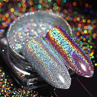 Holographic Rainbow Nail Glitter Powder 0.2g Holo Laser Super Shine Pigment Dust Manicure Nail Art Decorationi