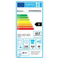 hotpoint sutcd97b6pm 9kg ultima condenser tumble dryer in white sensor