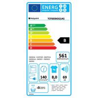 hotpoint tcfs83bgg 8kg aquarius condenser tumble dryer in graphite sen