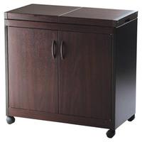 hostess hl6232db connoisseur hostess trolley in mahogany finish