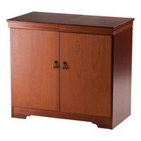 Hostess HL6240CM Gourmet Hostess Trolley in Curled Mahogany Veneer Woo