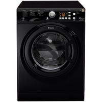 hotpoint wdpg8640k aquarius washer dryer in black 1400rpm 8kg 6kg