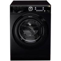 hotpoint wdud9640k ultima washer dryer in black 1400rpm 9kg 6kg