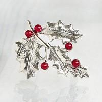 Holly Brooch