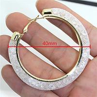 hoop earrings rhinestone simulated diamond alloy star beige dark blue  ...