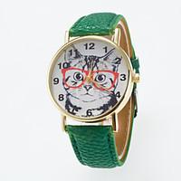 hot sale leisure cute wristwatch special dial printing unisex wristewa ...