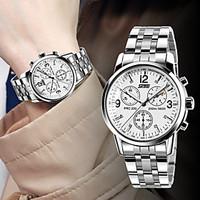 Hot Classic Men\'s Fashion Business Waterproof Steel Table Wrist Watch Cool Watch Unique Watch