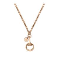 horsebit necklace in 18 carat rose gold