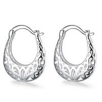 Hoop Earrings JewelryBasic Unique Design Dangling Style Natural Geometric Square Friendship Turkish Cute Style Movie Jewelry Euramerican