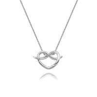 Hot Diamonds Twist Heart Silver Pendant