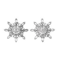 Hot Diamonds Earrings Winter Wonderland Snowflake Silver D