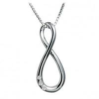 Hot Diamonds Necklace Go With The Flow Hourglass Silver D