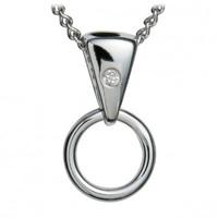 Hot Diamonds Necklace Charm Carriers Curve Silver