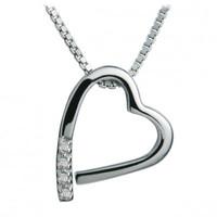 Hot Diamonds Necklace Heart Memories Silver