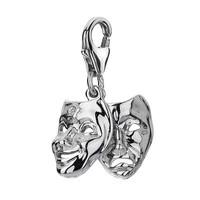 hot diamonds charm new additions theatre mask silver