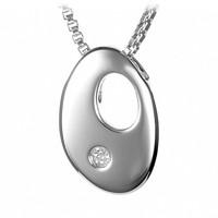 Hot Diamonds Necklace Go With The Flow Pebble Silver D