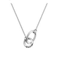 Hot Diamonds Necklace Halo Trio Silver And Diamond