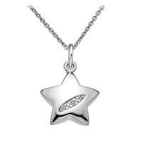 hot diamonds necklace shooting stars star silver