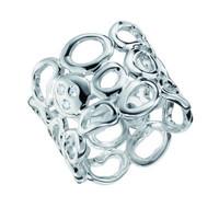 hot diamonds ring black bali silver d