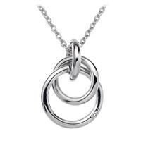 Hot Diamonds Necklace Eternity Interlocking Silver