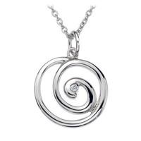 Hot Diamonds Necklace Eternity Spiral Silver