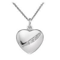 Hot Diamonds Necklace Shooting Stars Heart Silver