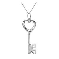 Hot Diamonds Necklace Unlocked Heart Silver D