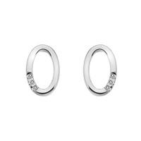 Hot Diamonds Earrings Halo Collection Silver