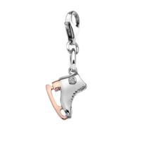 Hot Diamonds Charm Moments Ice Skate Silver 18ct Rose Gold Vermeil
