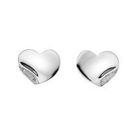 Hot Diamonds Earrings Heart Stud Silver