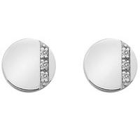 Hot Diamonds Earrings Silhouette Circle Silver
