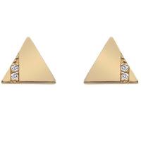 hot diamonds earrings silhouette triangle rose gold