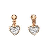 Hot Diamonds Earrings Stargazer Heart Drop Silver
