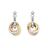 Hot Diamonds Earrings Trio Three Colour Ring