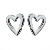 Hot Diamonds EarringsJust Add Love Head Over Heels Silver