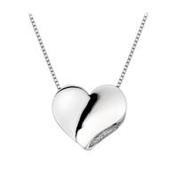 hot diamonds necklace heart silver