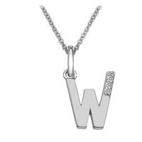 Hot Diamonds Necklace Micro W Micro Silver