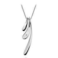 Hot Diamonds Pendant Aqua Silver