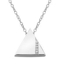 Hot Diamonds Pendant Silhouette Triangle Silver