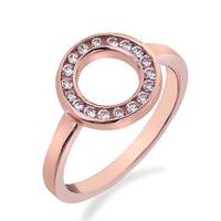 hot diamonds ring saturno rose gold