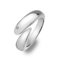 hot diamonds ring silver aqua d