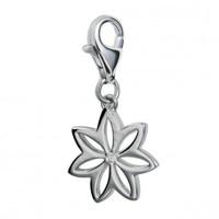 Hot Diamonds Charm Love, Luck & Happiness Flora Silver