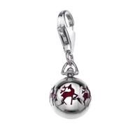 Hot Diamonds Charm Mements Christmas Bauble Diamond Silver