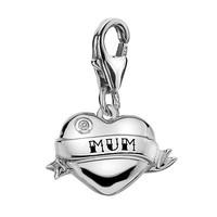 Hot Diamonds Charm New Additions Mum Heart Silver