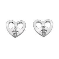 Hot Diamonds Earrings Love And Peace Micro Silver D